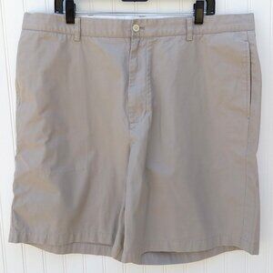 VINEYARD VINES Khaki Shorts 40 x 9 Beige Flat Front LINKS SHORT Mens Chinos